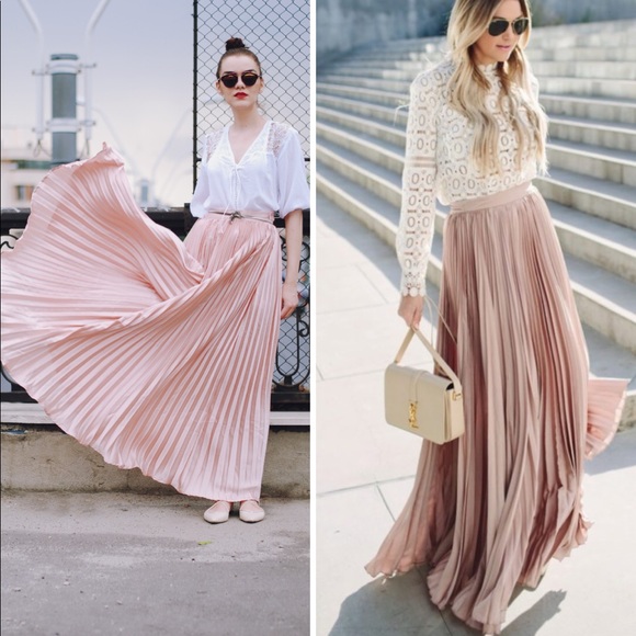 golden maxi skirt